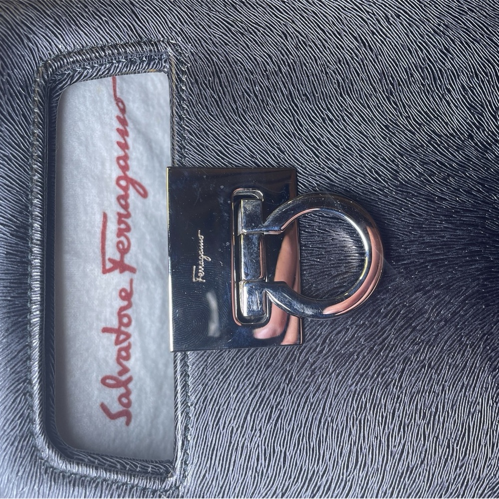 SALVATORE FERRAGAMO Gancini Gradation Handbag Rucksack 2WAY - Picture 4 of 16